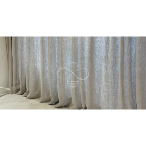 Linen curtains